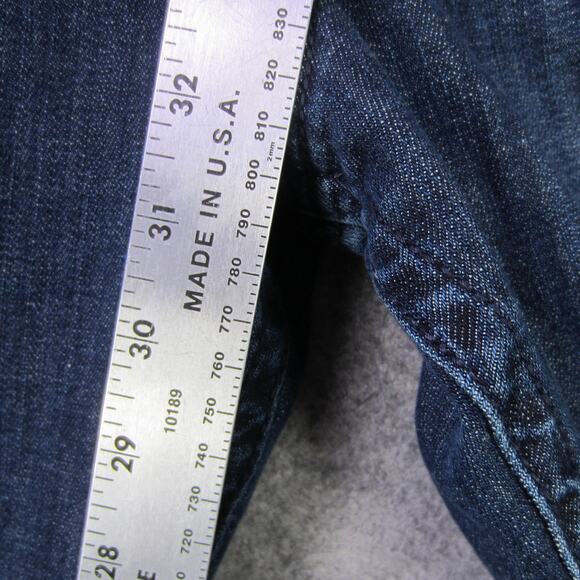 Lee Slender Secret Jeans Womens 14 Blue Stretch Bootcut Fleur-de-Lis Pockets - Picture 5 of 10